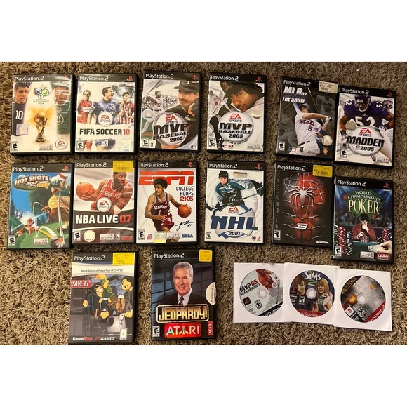 PLAYSTATION 2 PS2 LOT OR GAMES (lot of 17) TESTED AND WORKING